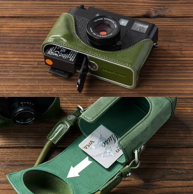 SmallRig 5220 Leather Case Kit Green For Fujifilm X half. Grønn 
