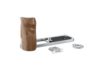 SmallRig 5223 L-Shaped Mount Plate Wood Wooden Handle for Fujifilm X half Silver