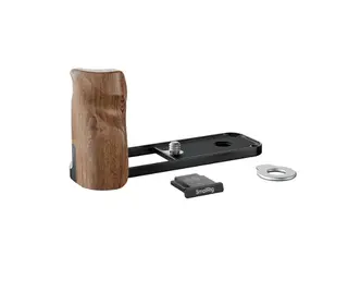 SmallRig 5224 L-Shaped Mount Plate Wood Wooden Handle for Fujifilm X half Black
