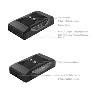 SmallRig 5248 CB75 Camera Base Battery Kit