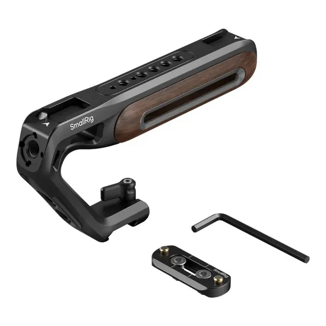 SmallRig 5251 Wooden Top Handle With NATO Clamp 