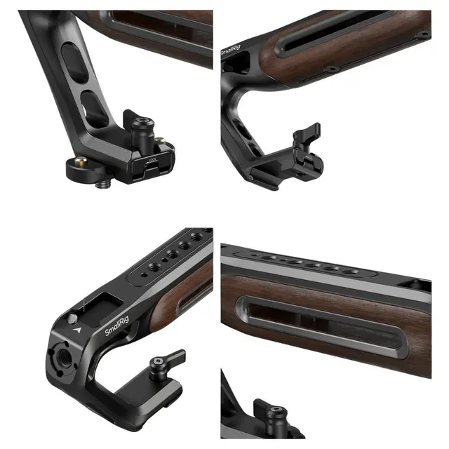 SmallRig 5251 Wooden Top Handle With NATO Clamp 