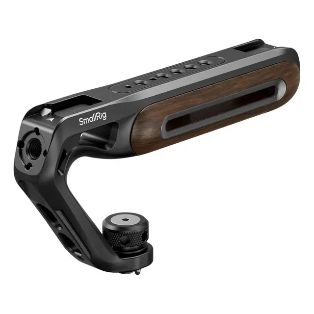 SmallRig 5252 Wooden Top Handle 1/4''-20 & ARRI 3/8''-16 Locating Screw 