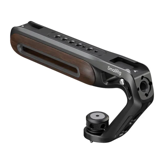 SmallRig 5252 Wooden Top Handle 1/4''-20 & ARRI 3/8''-16 Locating Screw 