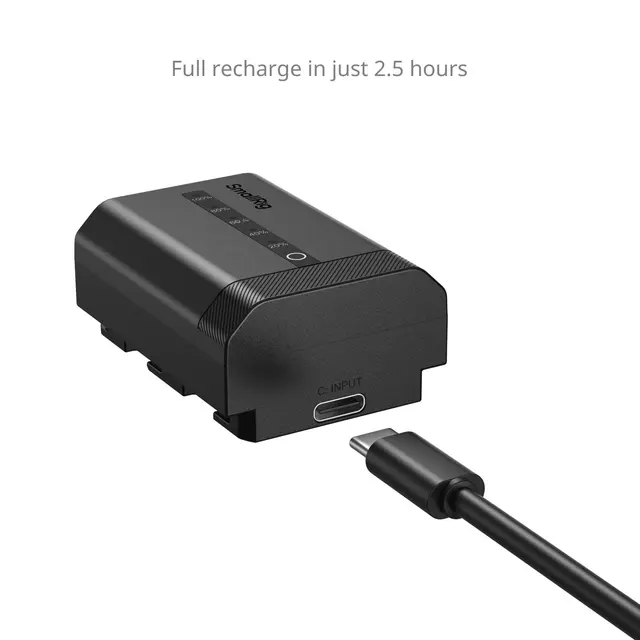 SmallRig 5297 USB-C Camera Battery With Power Display for Sony NP-FZ100 