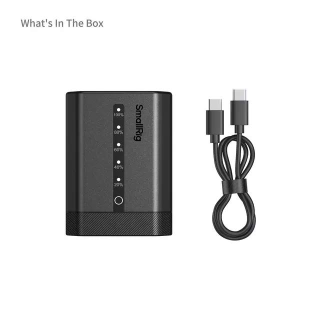 SmallRig 5297 USB-C Camera Battery With Power Display for Sony NP-FZ100 