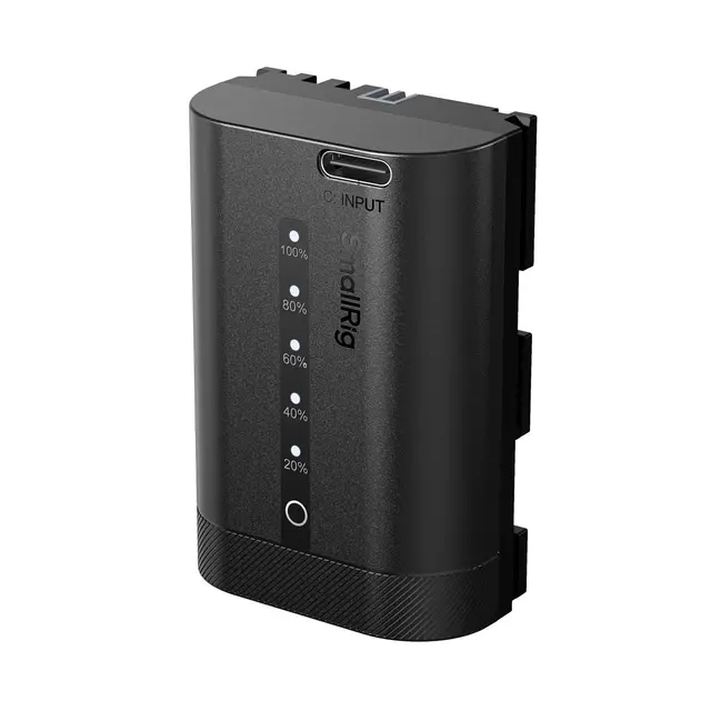 SmallRig 5298 USB-C Camera Battery For Canon LP-E6P. With Power Display 