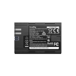 SmallRig 5298 USB-C Camera Battery LP-E6 Erstatter Canon LP-E6P. M/ Power Display