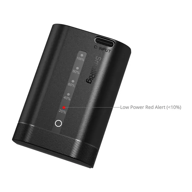 SmallRig 5298 USB-C Camera Battery For Canon LP-E6P. With Power Display 
