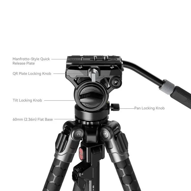 SmallRig 5305 x Potato Jet TRIBEX SE Hydraulic Tripod 