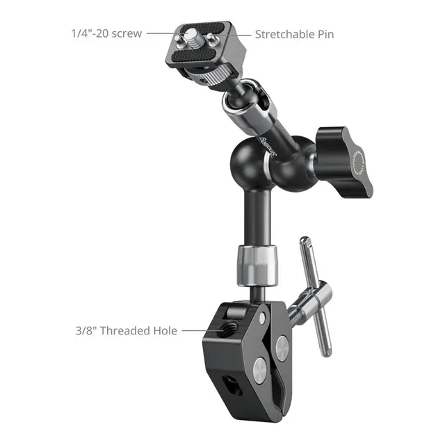 SmallRig 5310 Magic Arm 7" With Crab-Shaped Clamp 