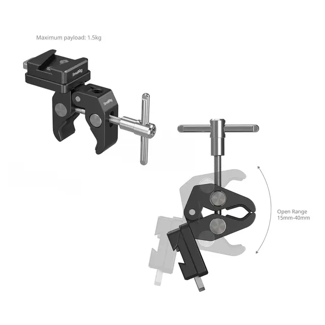 SmallRig 5313 V-Mount Crab-Shaped Clamp 