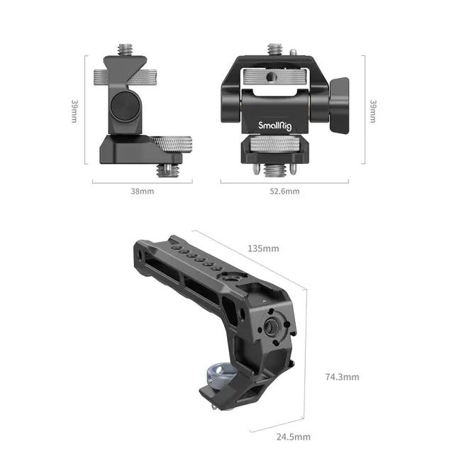 SmallRig 5323 Top Handle Kit Med Arri Mount Monitor Support Kit 