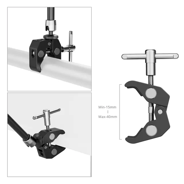 SmallRig 5326 Crab-Shaped Clamp For Phones 9.8" 