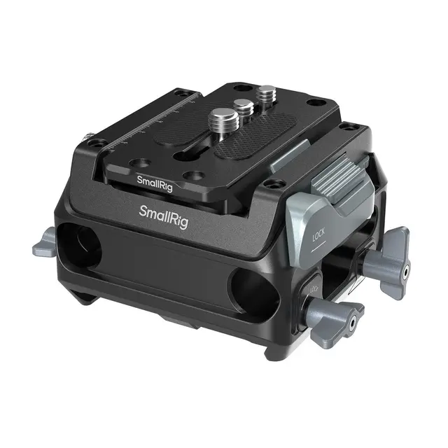 SmallRig 5366 Manfrotto-Type Mount Plate With 15mm Dual Rod Clamp 