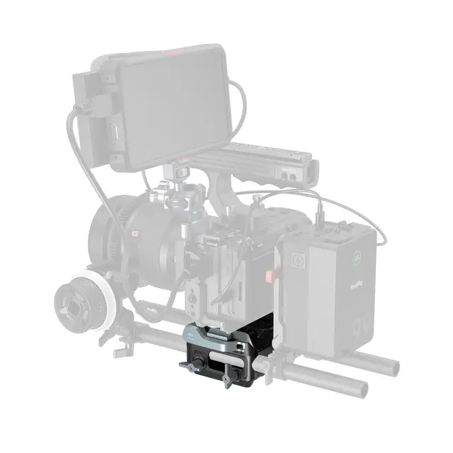 SmallRig 5366 Manfrotto-Type Mount Plate With 15mm Dual Rod Clamp 