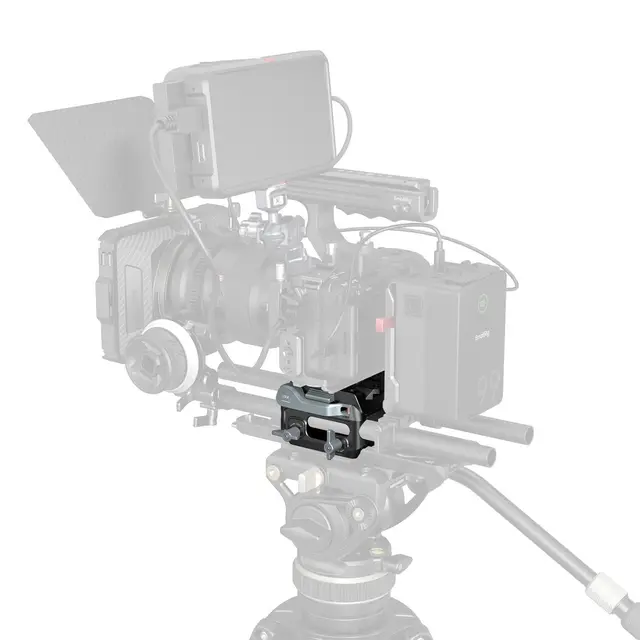 SmallRig 5366 Manfrotto-Type Mount Plate With 15mm Dual Rod Clamp 