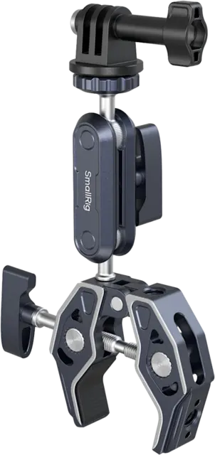 SmallRig 5373 Crab-Shaped Clamp With Ballhead Magic Arm + GoPro mount 