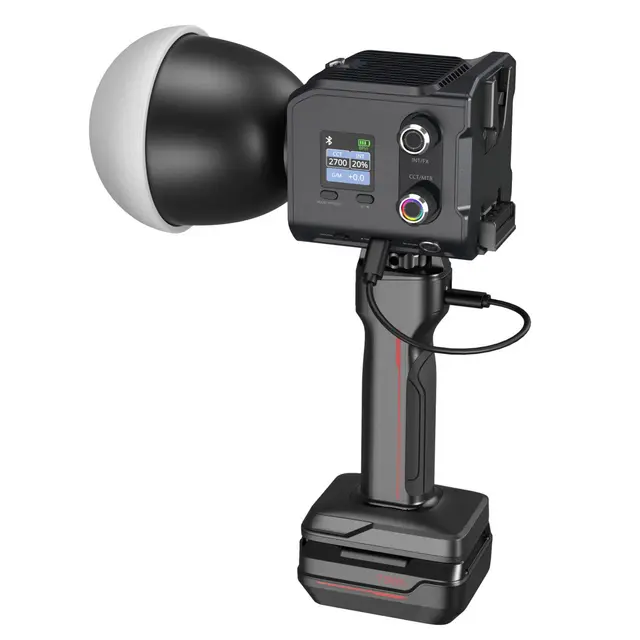 SmallRig 5383 RC 100C COB LED Kit Blue w/Battery Grip Handle 