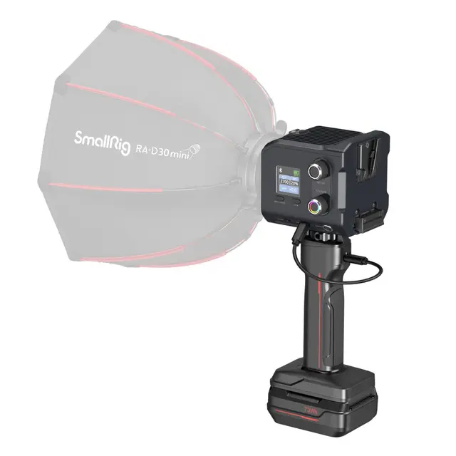SmallRig 5383 RC 100C COB LED Kit Blue w/Battery Grip Handle 