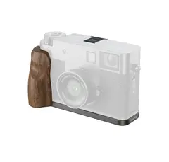 SmallRig 5394 L-Shaped Mount Plate Wood Wooden Handle for X half Charcoal Silver