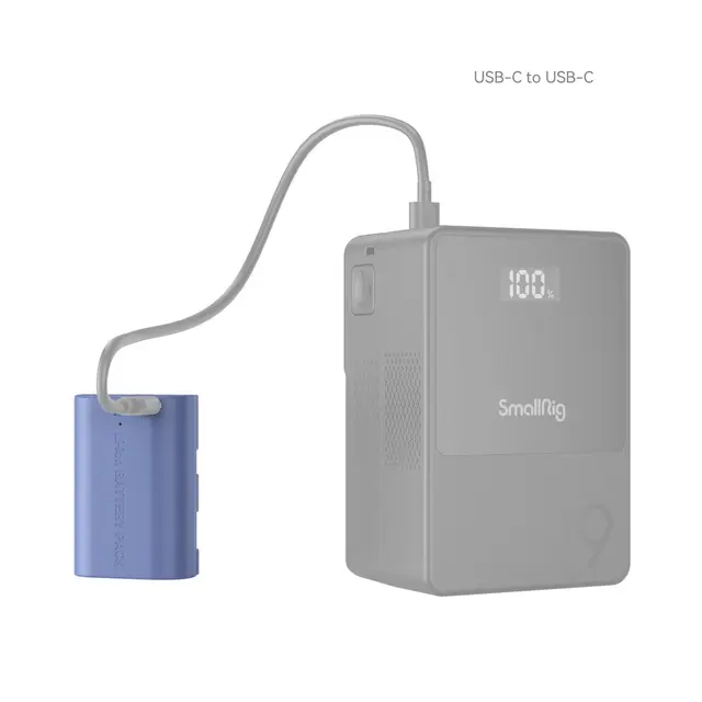 SmallRig 5406 Camera Battery LP-E6P Blå Kamerabatteri med USB-C ladeplugg 