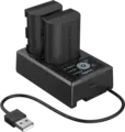 SmallRig 5409 Camera Battery Kit LP-E6P Ladeadapter og 2stk  LP-E6P batterier