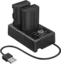 SmallRig 5409 Camera Battery Kit LP-E6P Ladeadapter og 2stk  LP-E6P batterier