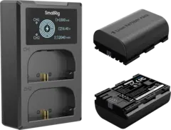 SmallRig 5409 Camera Battery Kit LP-E6P Ladeadapter og 2stk  LP-E6P batterier