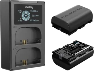 SmallRig 5409 Camera Battery Kit LP-E6P Ladeadapter og 2stk  LP-E6P batterier