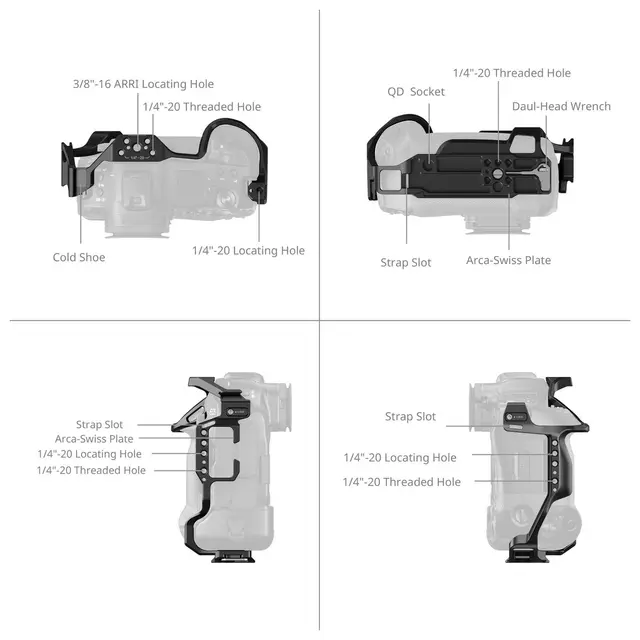 SmallRig 5413 Cage for Canon EOS R1 