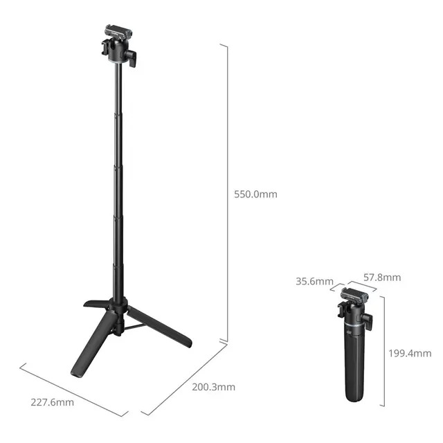 SmallRig 5435 Grip-Tripod For DJI Osmo Action 5 Pro / 4 / 3 