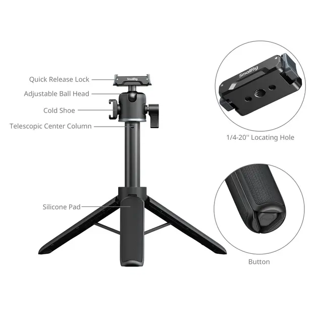 SmallRig 5435 Grip-Tripod For DJI Osmo Action 5 Pro / 4 / 3 