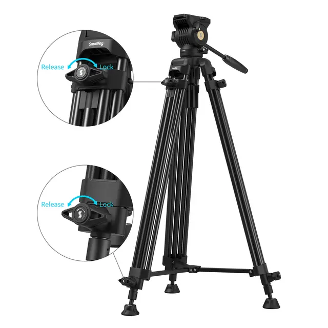 SmallRig 5440 AD14 Heavy-Duty Tripod Aluminum Alloy 