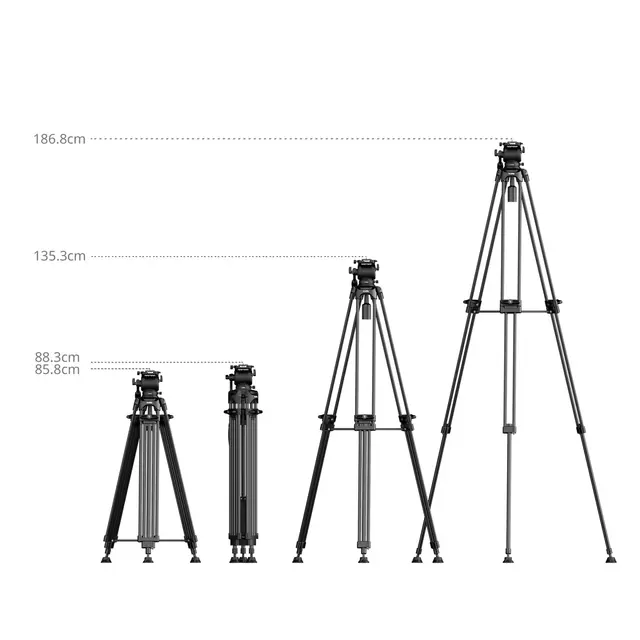 SmallRig 5442 FSD14 FreeSpeed Tripod Heavy-Duty Aluminum Alloy 