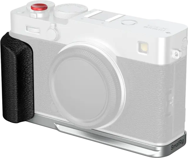SmallRig 5447 L-Shaped Mount Plate X-E5 w/Silicone Handle for FUJIFILM X-E5 Sølv 