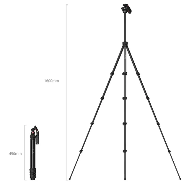 SmallRig 5473 Video Tripod KIT Videostativ med hode + Mobil klemme 