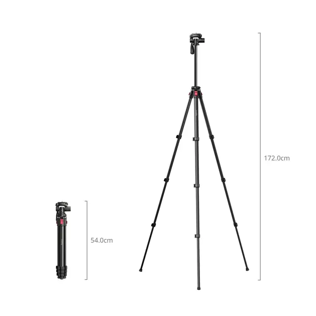 SmallRig 5474 Video Tripod KIT Lettvekt Videostativ med hode 