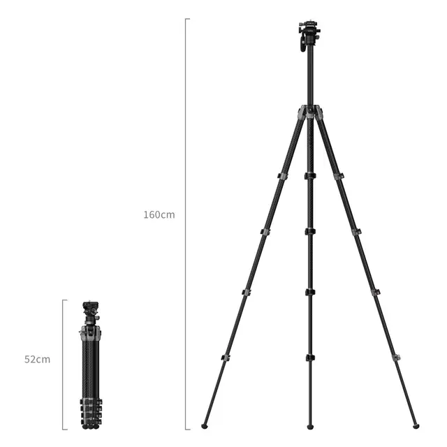 SmallRig 5477 Video Carbon Tripod AP255Pro 