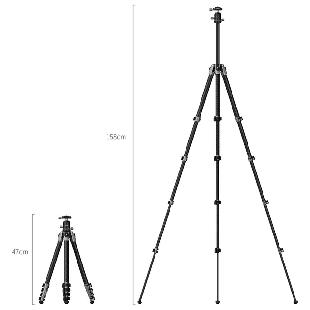 SmallRig 5478 Portable Photo Tripod Carbon Fiber 