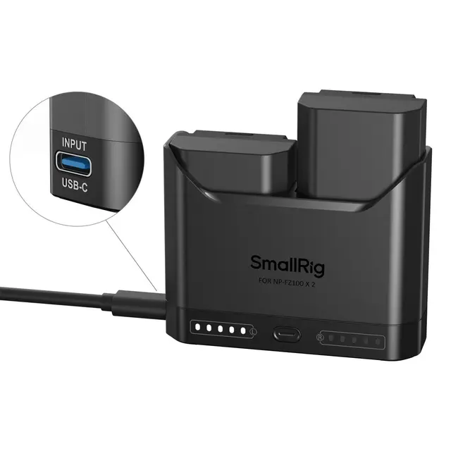 SmallRig 5483 Turbo Charging Kit For Sony NP-FZ100 Camera Batteries 