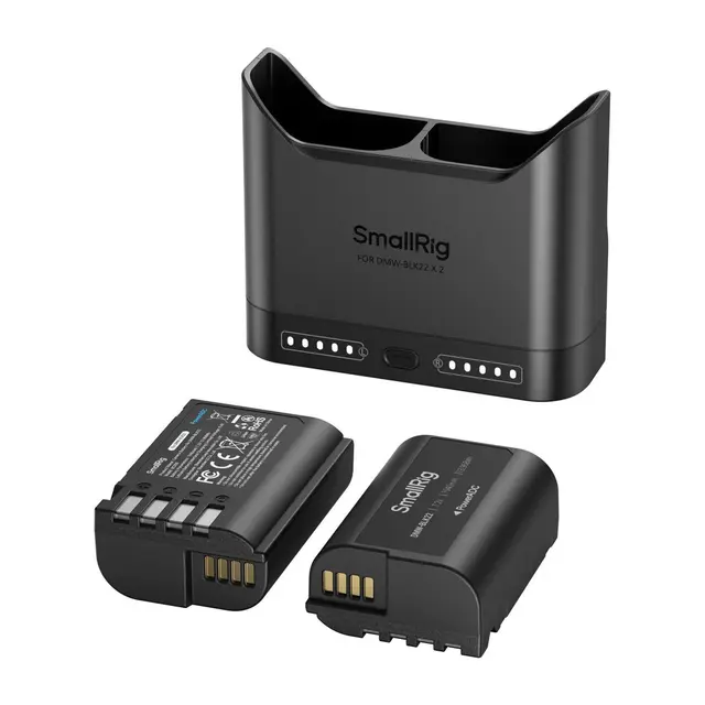 SmallRig 5487 Turbo Charging Kit For DMW-BLK22 Camera Batteries 
