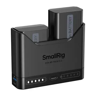 SmallRig 5488 Turbo Charging Batteri Kit Inkludert 2stk NP-FW50 Batteries 1030mAh