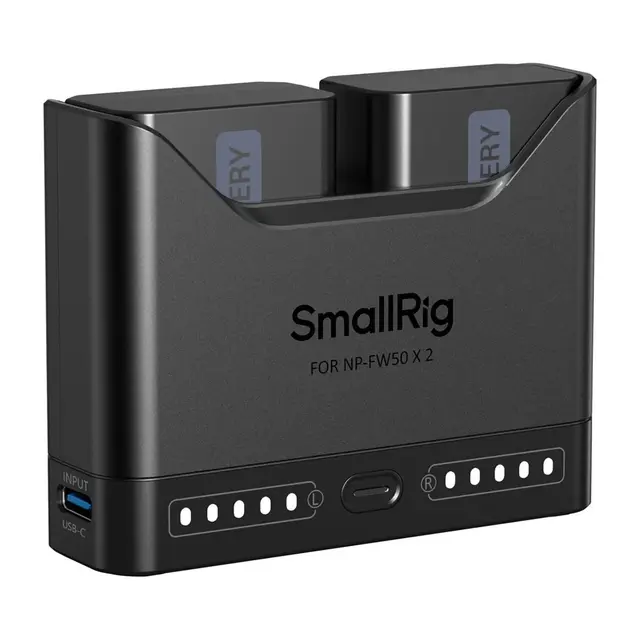 SmallRig 5488 Turbo Charging Batteri Kit Inkludert 2stk NP-FW50 Batteries 1030mAh 