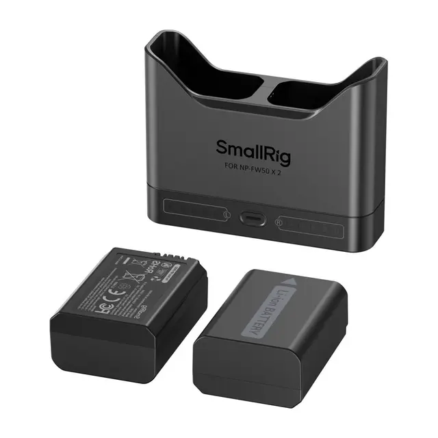 SmallRig 5488 Turbo Charging Batteri Kit Inkludert 2stk NP-FW50 Batteries 1030mAh 