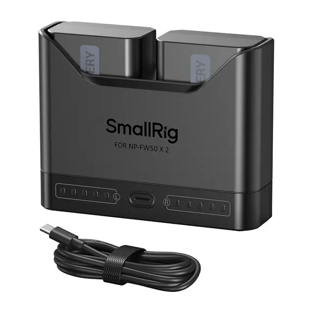 SmallRig 5488 Turbo Charging Batteri Kit Inkludert 2stk NP-FW50 Batteries 1030mAh 