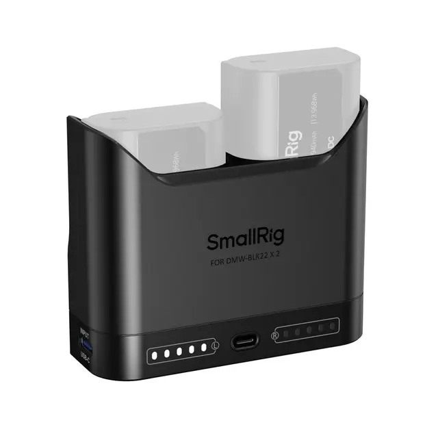 SmallRig 5492 Camera Battery Charger For Panasonic DMW-BLK22 Batterier 