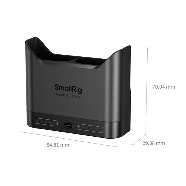 SmallRig 5492 Camera Battery Charger For Panasonic DMW-BLK22 Batterier 