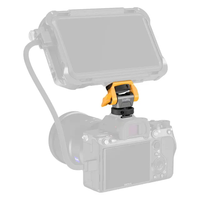 SmallRig 5519 Swivel & Tilt Monitor Supp With Coldshoe. BumbleBee Edition 