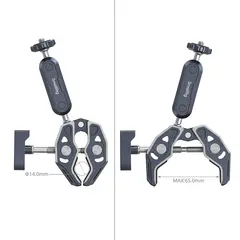 SmallRig 5529 Crab-Shaped Clamp + Arm x2 Universalklemme med Magic Arm
